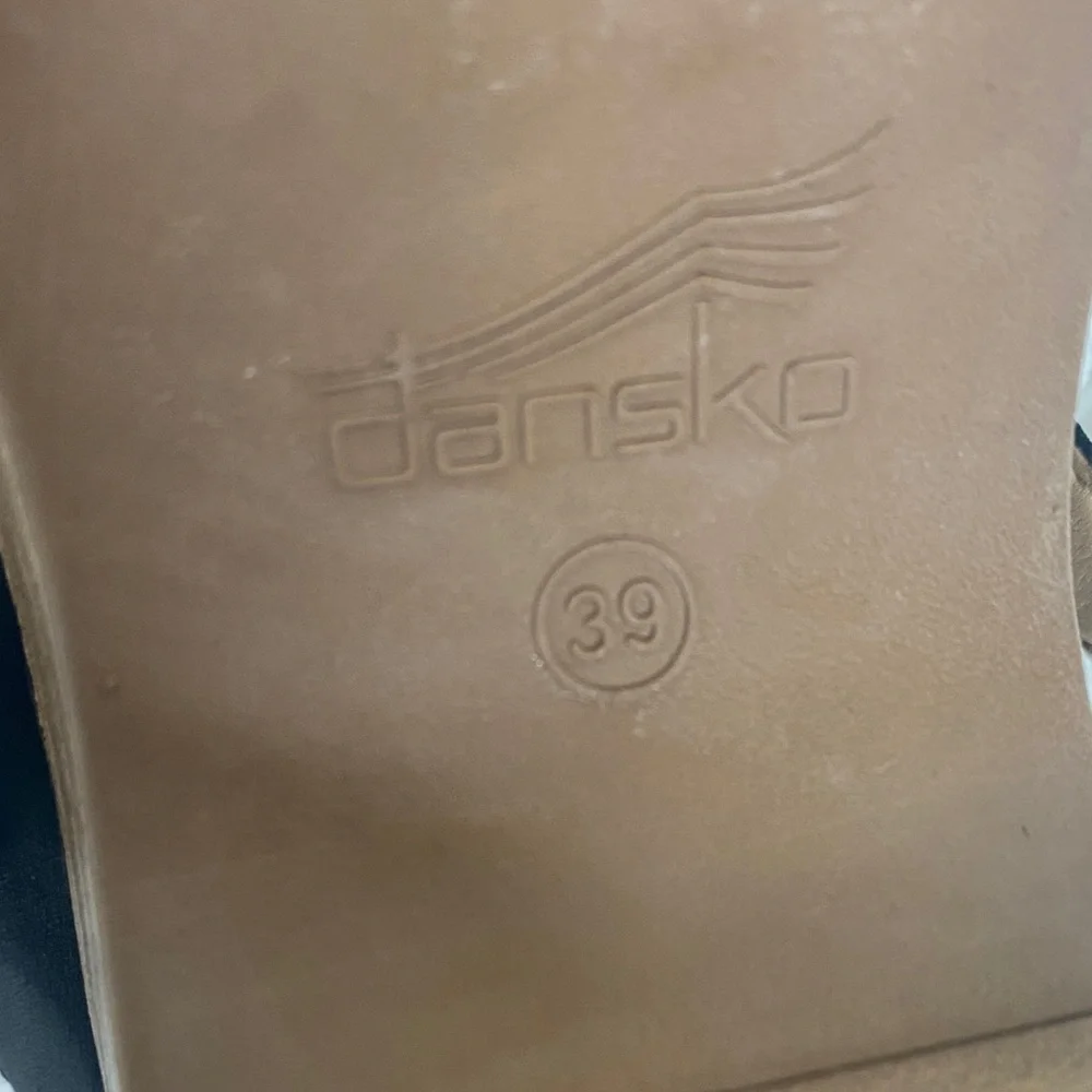 Dansko Black Suede Mules with Side Buckle - Picture 8 of 8